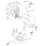 Diagram for 2018 Kia Optima Hybrid Timing Cover - 213502E450