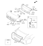 Diagram for 2016 Kia Optima Hybrid Weather Strip - 87321D4000