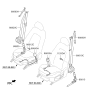 Diagram for 2020 Kia Optima Hybrid Seat Belt - 88810A8500WK