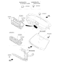 Diagram for Kia Optima Hybrid Blower Control Switches - 97250A8250WK