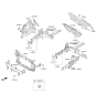 Diagram for Kia Optima Hybrid Dash Panels - 64300A8000