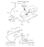 Diagram for Kia Optima Hybrid Parking Brake Cable - 59770E6000