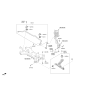 Diagram for Kia Optima Hybrid Control Arm Bolt - 545643R000