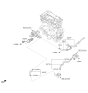 Diagram for 2016 Kia Optima Hybrid Oil Cooler Hose - 254732E271