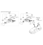 Diagram for 2020 Kia Optima Hybrid Mirror Actuator - 87622F2000