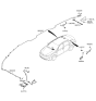 Diagram for Kia Optima Antenna Cable - 96220A8100