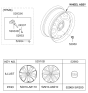 Diagram for Kia Optima Hybrid Spare Wheel - 52910A8210