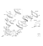 Diagram for Kia Optima Hybrid Bumper - 86511A8000