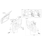 Diagram for 2020 Kia Optima Hybrid Power Window Switch - 93575A8AC0BYF