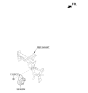 Diagram for Kia Optima Hybrid Car Speakers - 96390D4000
