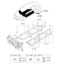 Diagram for Kia Optima Hybrid Dash Panels - 84120D4000