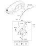 Diagram for Kia Optima Hybrid Washer Reservoir - 98621A8000