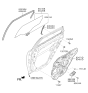 Diagram for 2020 Kia Optima Hybrid Window Motor - 83460D4010