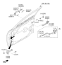 Diagram for 2020 Kia Optima Hybrid Door Handle - 82661A8000