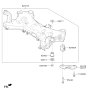 Diagram for 2016 Kia Optima Hybrid Crossmember Bushing - 62485D4100