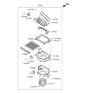 Diagram for Kia Cadenza Cabin Air Filter - 97133C1010