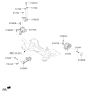 Diagram for Kia Optima Hybrid Transfer Case Mount - 21950D4000