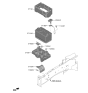 Diagram for 2022 Kia Telluride Battery Tray - 37150S9000