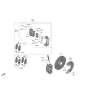 Diagram for 2020 Kia Telluride Brake Caliper Repair Kit - 581143J000