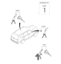 Diagram for 2024 Kia Telluride Ignition Lock Assembly - 81905S9500