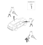 Diagram for 2023 Kia Telluride Ignition Lock Cylinder - 81905S9500