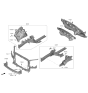 Diagram for 2023 Kia Telluride Radiator Support - 64101S9000