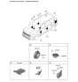 Diagram for 2021 Kia Telluride Car Speakers - 96350S1200