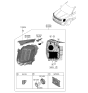 Diagram for Kia Telluride Headlight - 92102S9550
