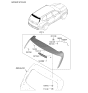 Diagram for 2024 Kia Telluride Spoiler - 87210S9500