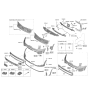 Diagram for Kia Telluride Grille - 86354S9500