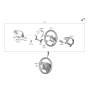 Diagram for 2024 Kia Telluride Steering Wheel - 56111S9100OTP