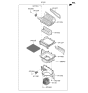 Diagram for 2023 Kia Telluride Cabin Air Filter - 97133C0000