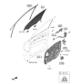 Diagram for 2021 Kia Telluride Window Run - 82530S9000
