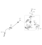 Diagram for 2022 Kia Rio Automatic Transmission Shifter - 46700H9110