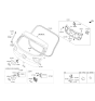 Diagram for Kia Rio Door Striker - 81210H8000