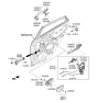 Diagram for Kia Optima Hybrid Door Striker - 81450A9100