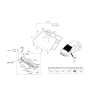 Diagram for 2021 Kia Rio Windshield - 86110H9690