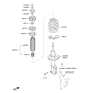 Diagram for 2021 Kia Rio Coil Springs - 54630H9000