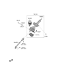 Diagram for Kia Rio Steering Shaft - 56400H0000