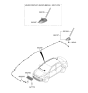 Diagram for 2023 Kia Rio Antenna Mast - 96201H8100