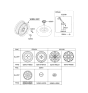 Diagram for Kia Rio TPMS Sensor - 529362J100