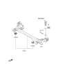 Diagram for Kia Rio Axle Beam Mount - 55160H5500