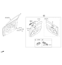 Diagram for Kia Rio Door Handle - 82610H8000LEF