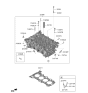 Diagram for 2022 Kia Rio Cylinder Head Gasket - 223112M011