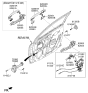 Diagram for 2023 Kia Rio Door Handle - 82651H9700