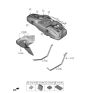 Diagram for 2021 Kia Rio Fuel Tank Strap - 31210H9000