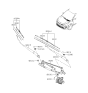 Diagram for Kia Rio Wiper Arm - 98311H9000