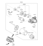 Diagram for Kia Rio Armature - 361502M300