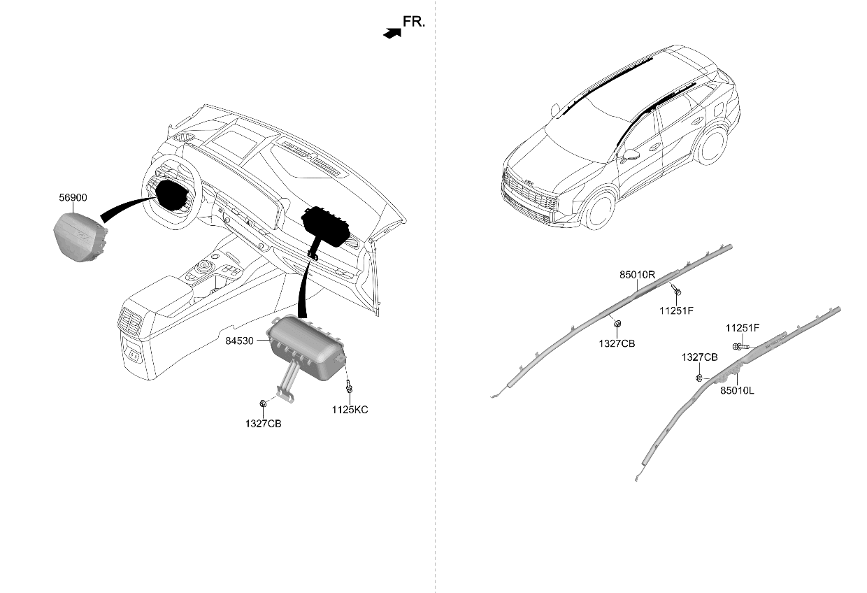 Kia 80100P1BB0WK Steering Wheel Air Bag Module Assembly 80100P1BB0WK Kia Steering Wheel Air Bag Module Assembly