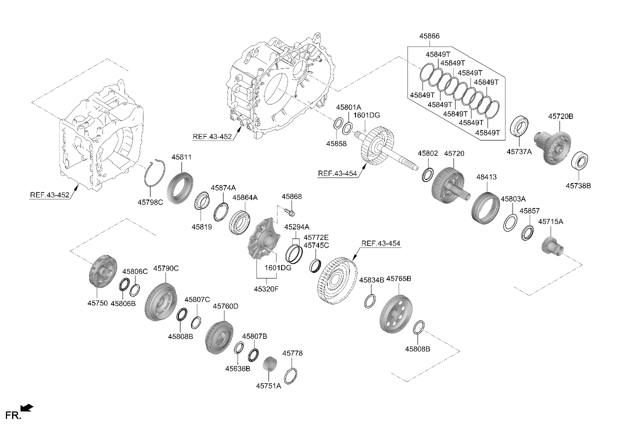 458034G630 Kia Thrust Bearing Race